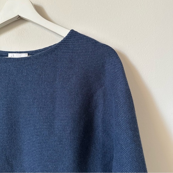 R Label The Reset Sweater Ribbed Pullover Dolman Sleeve in Midnight Size XS - Picture 5 of 7